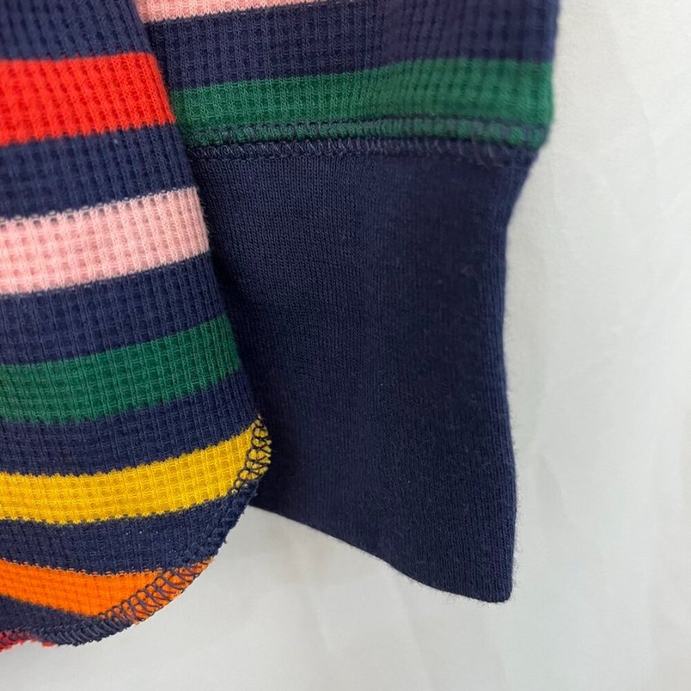 NEW Old Navy Ribbed Knit Long Sleeve Narrow Striped Top RAINBOW - Picture 7 of 11
